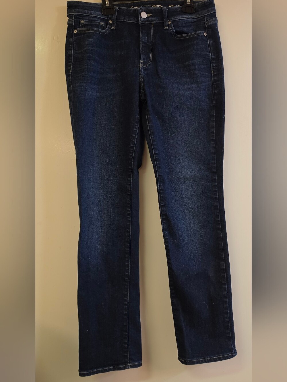 Calvin Klein Dark Indigo Straight-Leg Men's Jeans